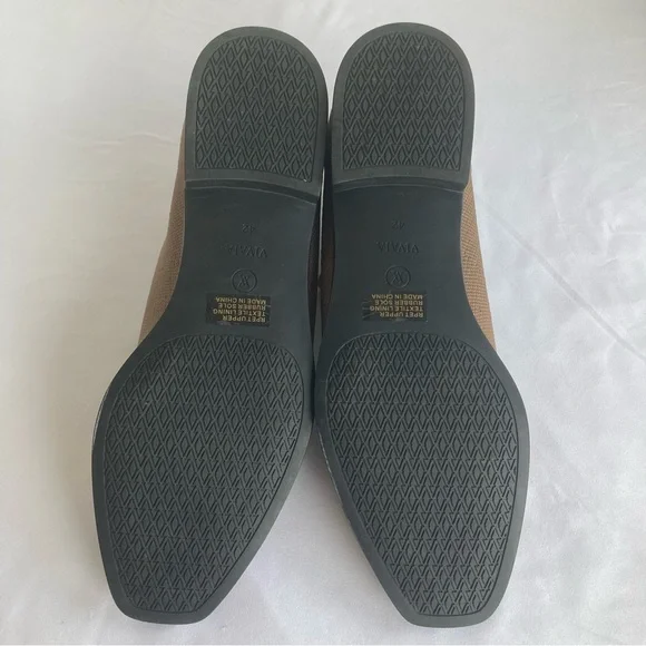 Women's Vivaia Ryan Square Toe Boots Booties Brown Chelsea Size 42/Size 10.5 - Picture 6 of 11